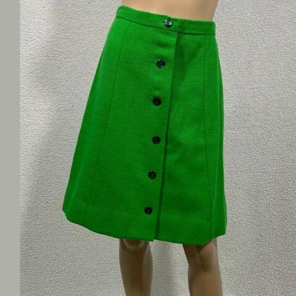 Vintage 1950's Women's Green Tweed Skirt Suit - Picture 3 of 6